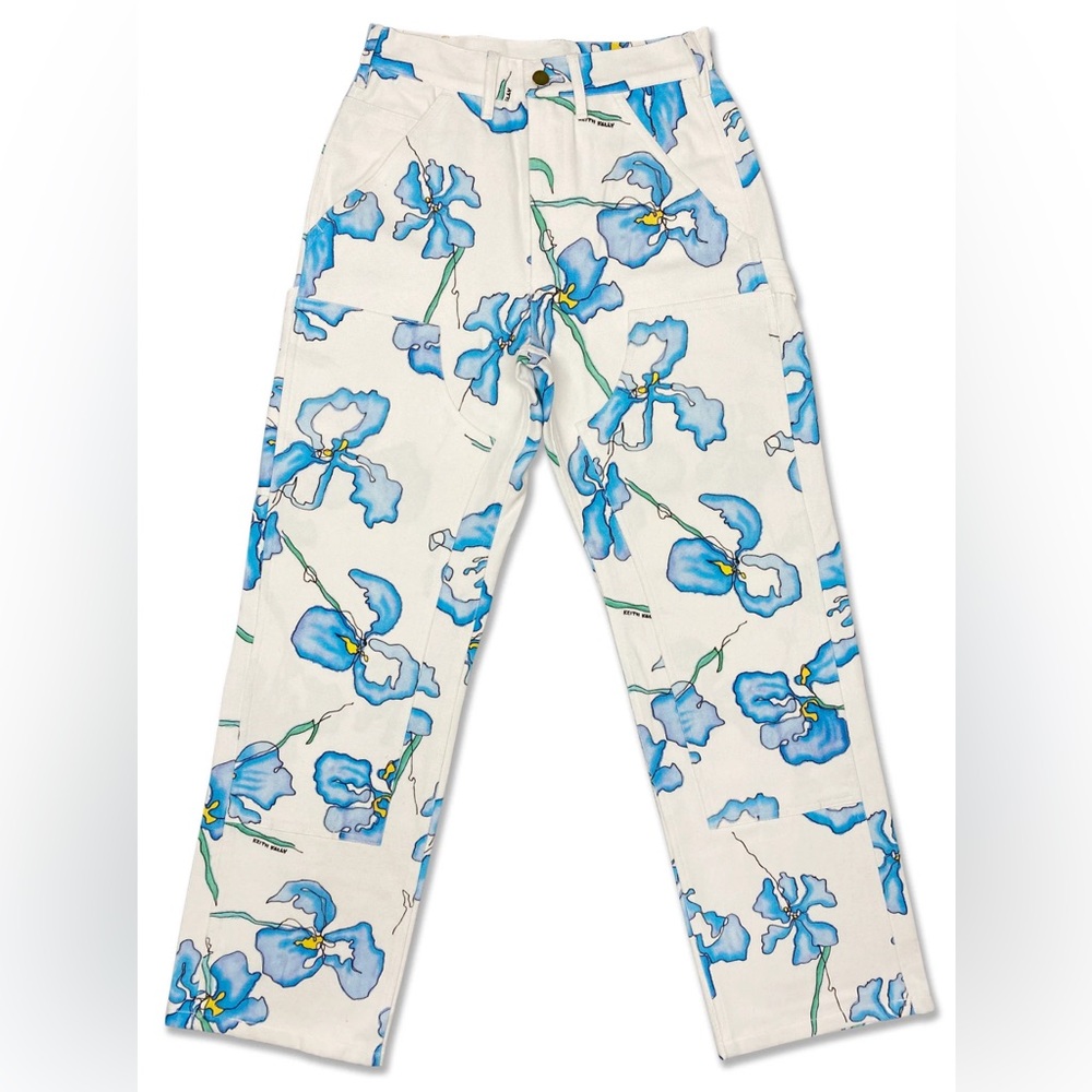 Keith Kelly Women’s Iris‎ Double Knee Work Pants Wearable Art XXS